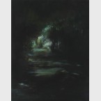 Through Trees oil on wood 70x100 cm
